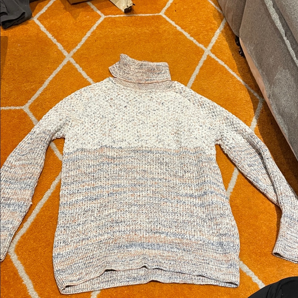 Prana Gray and Cream Women's Sweater